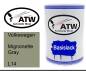 Preview: Volkswagen, Mignonette Gray, L14: 500ml Lackdose, von ATW Autoteile West.